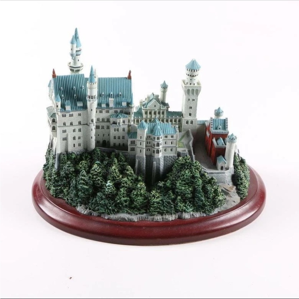 1999 Lenox Neuschwanstein Castle Figurine with Gold Accents